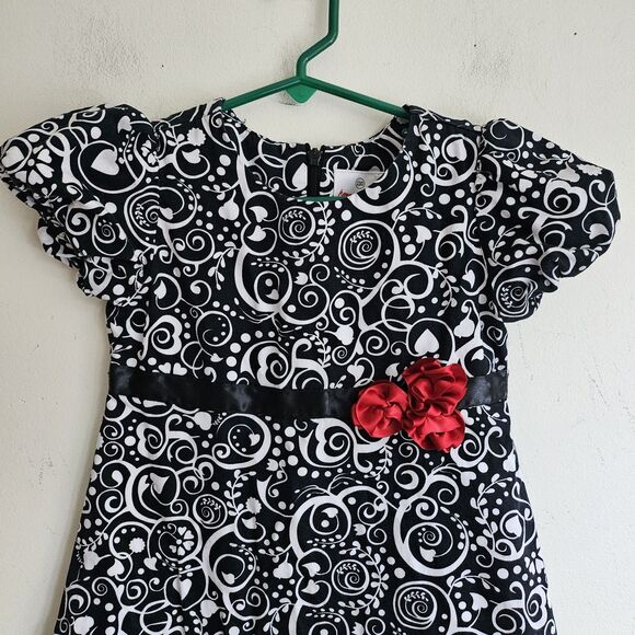 Hanna Andersson Heart Scroll Dress Girls Size 110 (Approx. 5 Years) - Picture 3 of 9